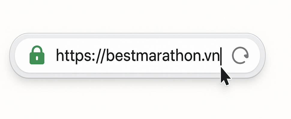 Giao diện trang chủ BestMarathon.vn