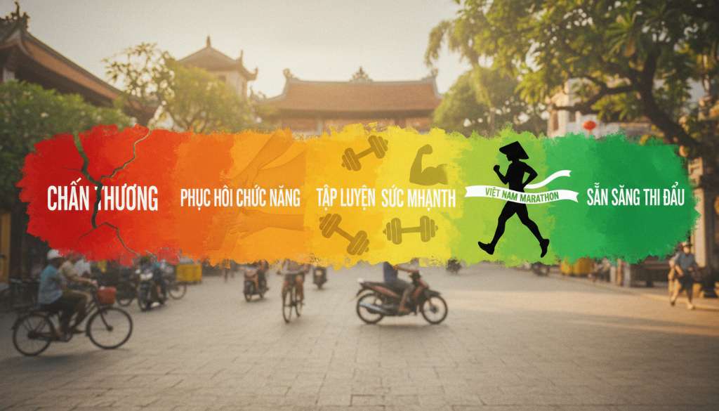 Một biểu đồ timeline nằm ngang đầy tính nghệ thuật. Bắt đầu từ điểm 